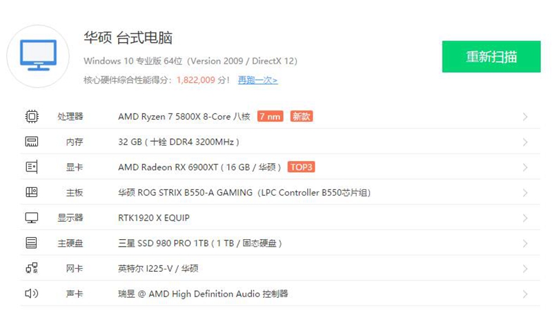 华硕RX6900XT猛禽水冷版简评：腹背受敌的AMD旗舰级显卡